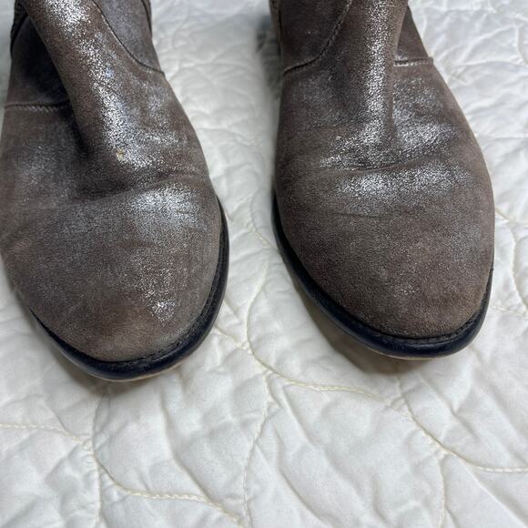 Seychelles Womens Ankle Boots 10 Lucky Penny Brown Metallic Western Leather - Picture 3 of 9